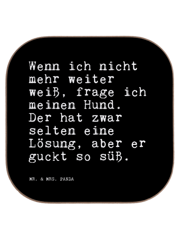 Mr. & Mrs. Panda Coaster Wenn ich nicht mehr... mit Spruch in Schwarz