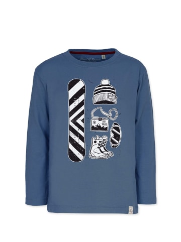 Band of Rascals Longsleeve " Snowboard " in blau