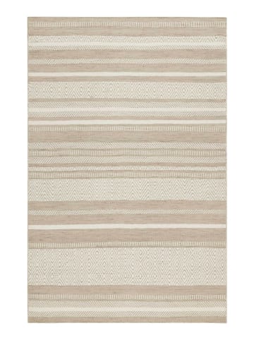 ESPRIT Kurzflorteppich Hudson Kelim in beige/sand