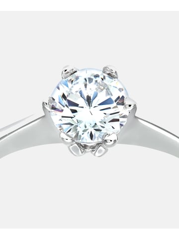 Diamant L'éternel Solitär-Ring aus 375 Weißgold