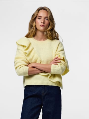 Pieces Strickpullover in French Vanilla