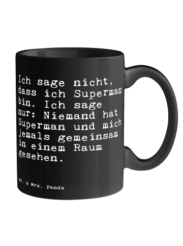 Mr. & Mrs. Panda Teetasse Ich sage nicht, dass... mit Spruch in Schwarz
