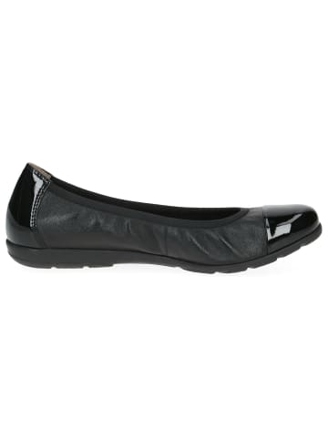 Caprice Ballerina in BLACK NAP/PAT.