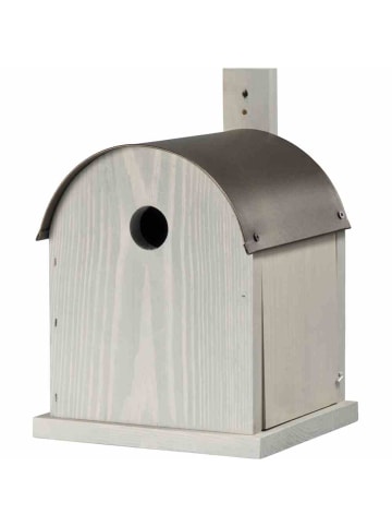 Siena Garden Nistkasten Enno kupf Dach rund, 32 mm in Grau in Grau