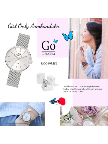 Girl Only Armbanduhr-Analog silber mittel (ca. 34mm) Girl Only Mademoiselle