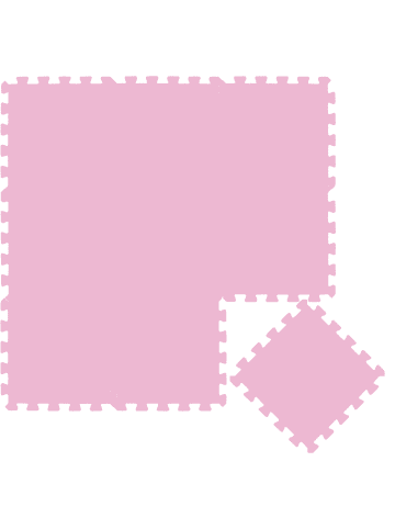 LittleTom 9 Teile Puzzlematte ab 0 Jahren 30x30x1cm in Rosa