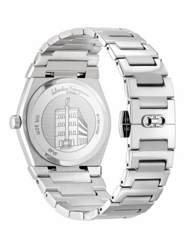 Salvatore Ferragamo Automatikuhr für Herren in silber
