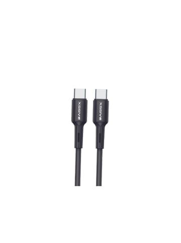 COFI 1453 2 Meter USB-C zu USB-C Ladekabel 2.4A Output Datenkabel Lade in Schwarz