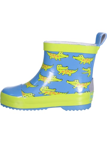 Playshoes "Gummistiefel Halbschaft Krokodil" in Blau