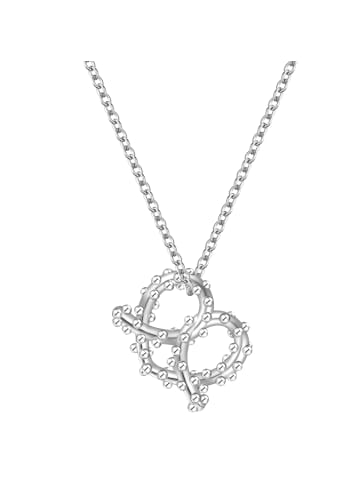 Glanzstücke München Kette Herz-Breze aus Sterling Silber in silber