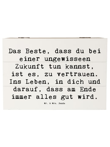 Mr. & Mrs. Panda Box Spruch Neuen Technologien begegnen mit Spruch in Weiß