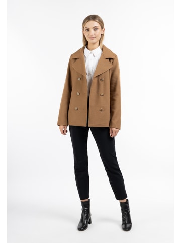 DreiMaster Damen Übergangscaban Aus Wollgemisch in Sand