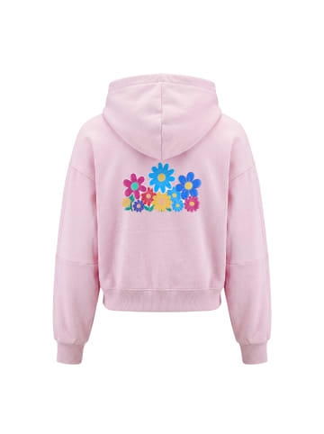 IZIA Women Hoodie in Light Rose