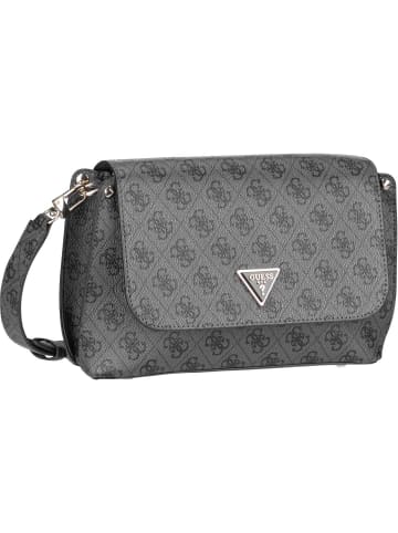 Guess Umhängetasche Meridian Flap Crossbody Logo in Coal Logo