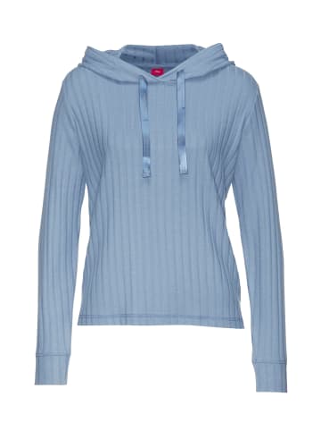 S. Oliver Langarmshirt in rauchblau