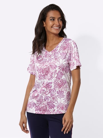 WITT WEIDEN Freizeitshirt in magenta-gemustert