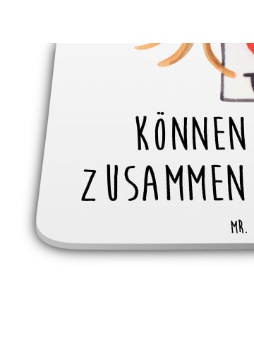 Mr. & Mrs. Panda Untersetzer für Gläser Spinne Agathe Brief mit ... in Weiß