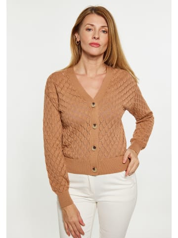 Usha Damen Cardigan in KAMEL