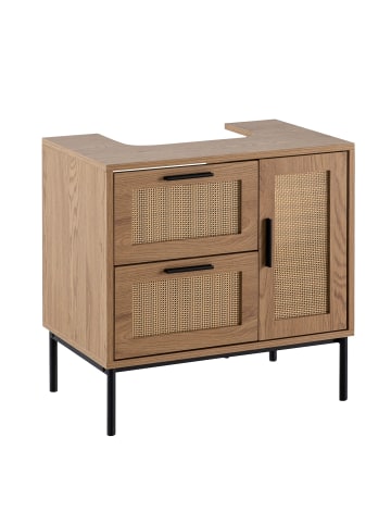 FineBuy Badunterschrank "FB103421" in Braun /