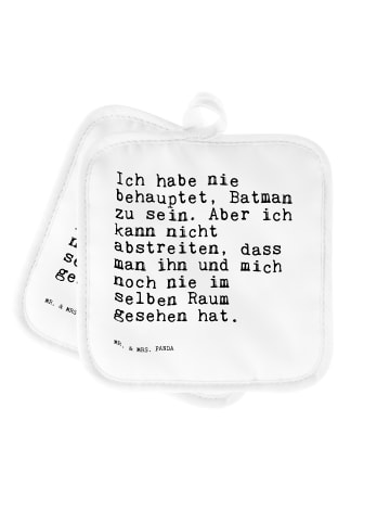 Mr. & Mrs. Panda Topflappen Ich habe nie behauptet,... mit Spruch in Weiß