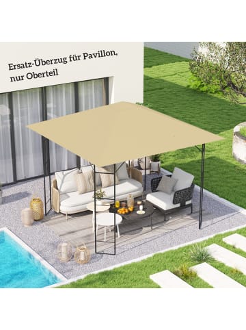 Outsunny Pavillon Ersatzdach 298L x 298B cm Beige
