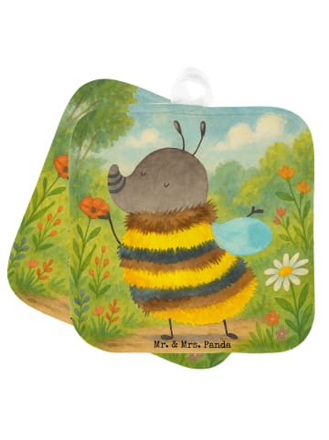 Mr. & Mrs. Panda Topfuntersetzer Hummel flauschig Design ohne Sp... in Weiß