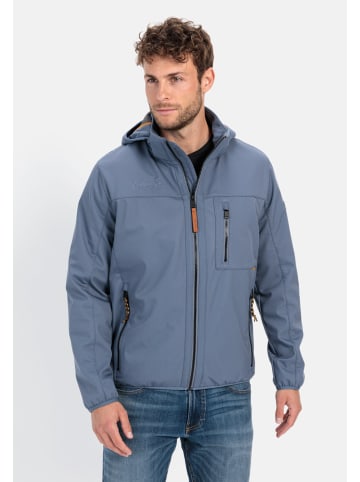 Camel Active Softshell Jacke mit abnehmbarer  Kapuze in Jeans Blau