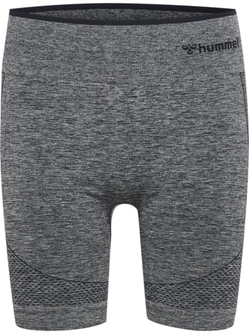 Hummel Enge Shorts Hmlmt Una Seamless Mid Waist Shorts in BLUE NIGHTS MELANGE