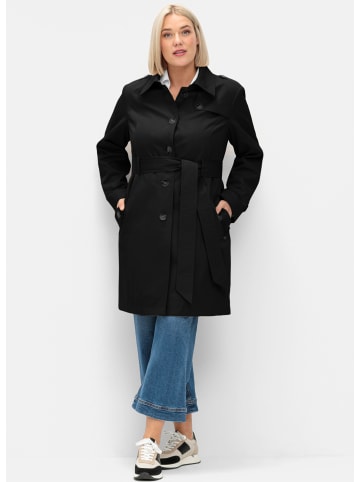 sheego Trenchcoat in schwarz
