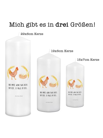 Mr. & Mrs. Panda Adventskerze Huhn Stolz mit Spruch in Weiß