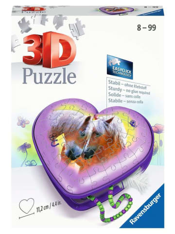 Ravensburger Konstruktionsspiel Puzzle 54 Teile Herzschatulle Pferde 8-99 Jahre in bunt