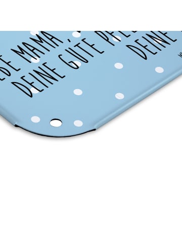 Mr. & Mrs. Panda Blechschild Bär Kind mit Spruch in Blau Pastell