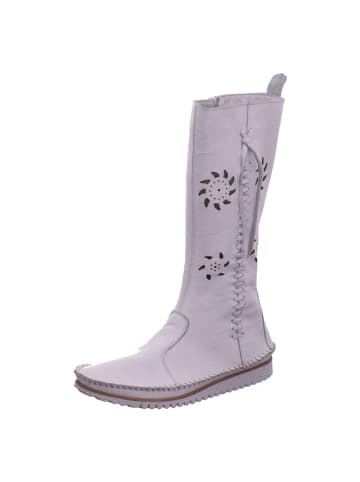 Andrea Conti Langschaftstiefel in weiss