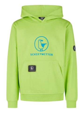 SCHIETWETTER Kinder Hoodie Toni Möwe in lime/azuro