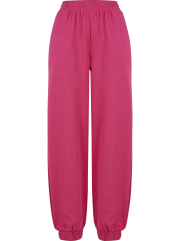 Urban Classics Trousers - Sweat in hibiskuspink