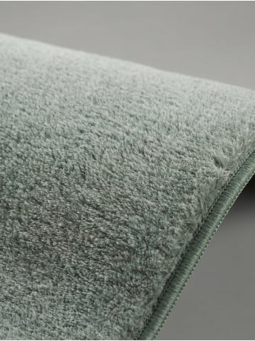 KADIMA DESIGN Teppichläufer Uni Antirutsch pflegeleicht Wohnzimmer Schlafzimmer in Grün