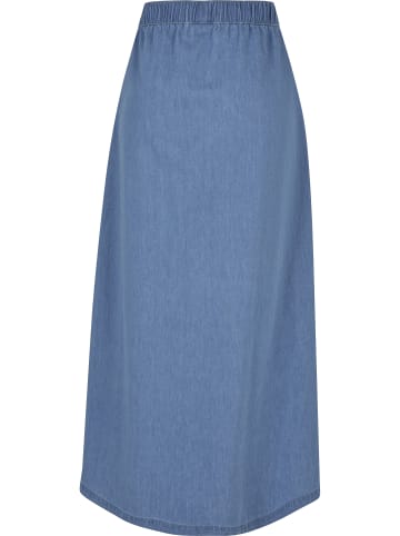 Urban Classics Maxi Skirt in skyblue washed