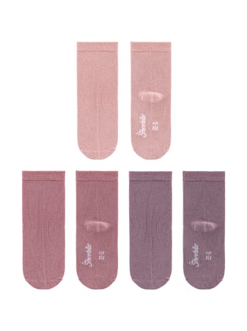 Sterntaler Socken 3er-Pack uni in rosa
