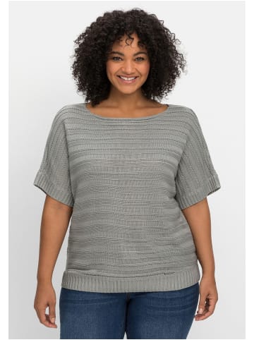 sheego by Joe Browns Pullover in silbergrau