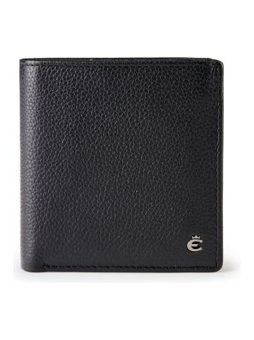 Esquire Houston Geldbörse RFID Schutz Leder 9 cm in schwarz