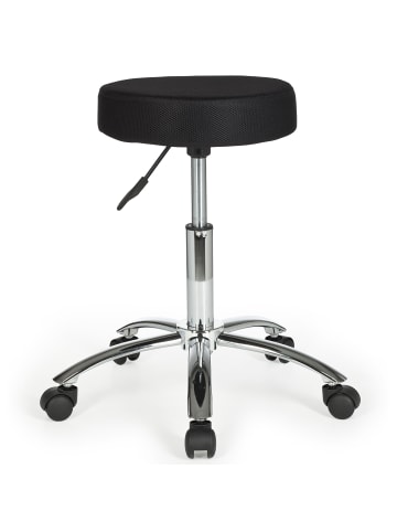 KADIMA DESIGN Rollhocker Ergonomisch | Gepolstert, 360° Drehbar, Höhenverstellbar in Schwarz