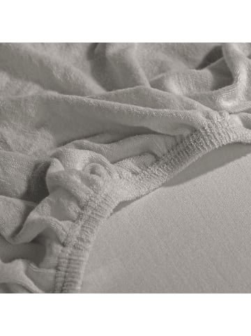 Erwin Müller Frottee Kinder-Spannbettlaken 2er-Pack Erding in grau