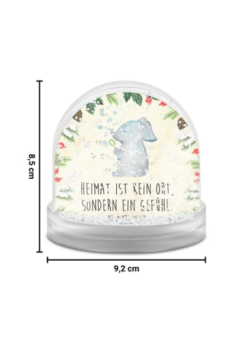Mr. & Mrs. Panda Schneekugel Weihnachten Elefant Seifenblasen mi... in Naturpapier