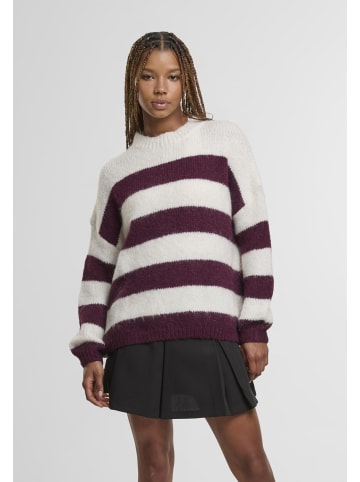 Urban Classics Urban Classics Rundhalsausschnitt in burgundy/off/white