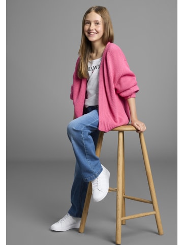 Bruno Banani Strickjacke in pink meliert
