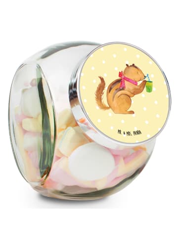 Mr. & Mrs. Panda Kaffeedose Eichhörnchen Smoothie ohne Spruch in Gelb Pastell