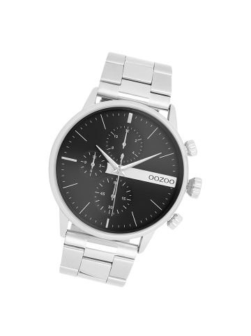 Oozoo Analog-Armbanduhr Oozoo Timepieces silber groß (ca. 45mm)