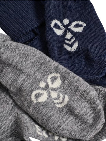 Hummel Kinder Socken "Mini Wool 2-Pack Socks" in Blau