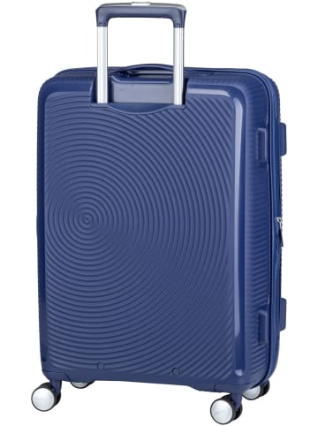American Tourister Koffer & Trolley SoundBox Spinner 67 EXP in Midnight Navy