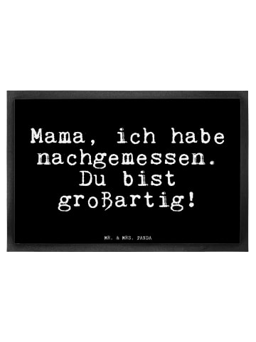 Mr. & Mrs. Panda Fußmatte Mama, ich habe nachgemessen.... mit Sp... in Schwarz